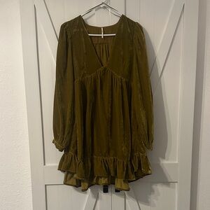 Free People Olive Mini Dress